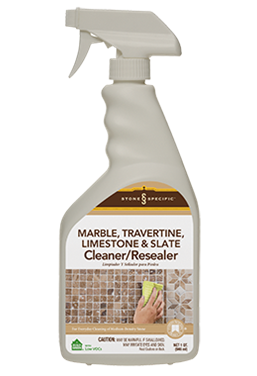 StoneSpecific® Marble, Travertine Limestone & Slate Cleaner/Resealer