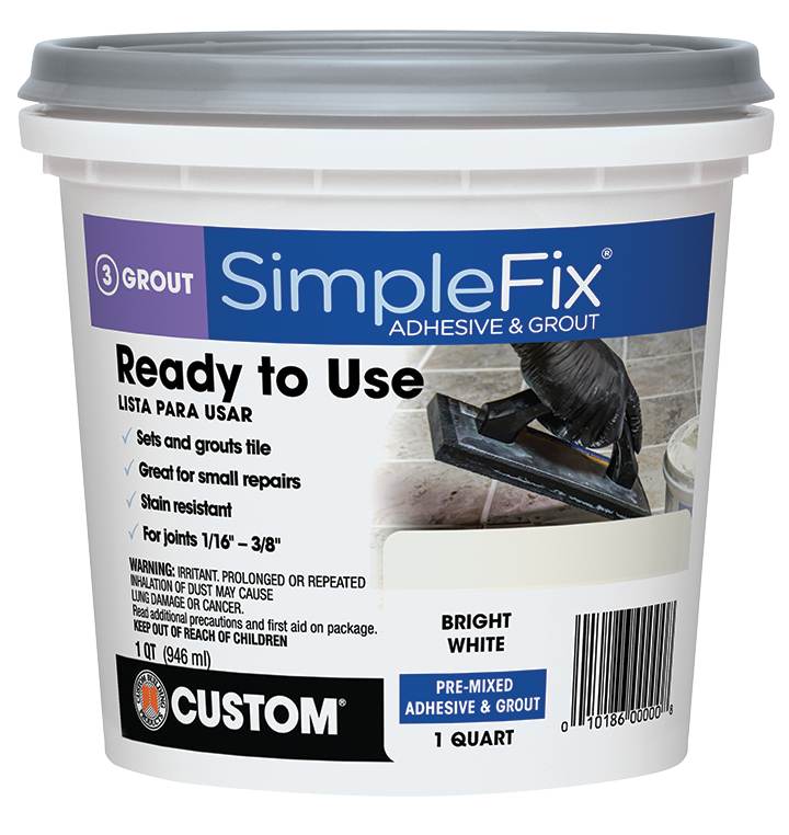 SimpleFix® Pre-Mixed Adhesive & Grout